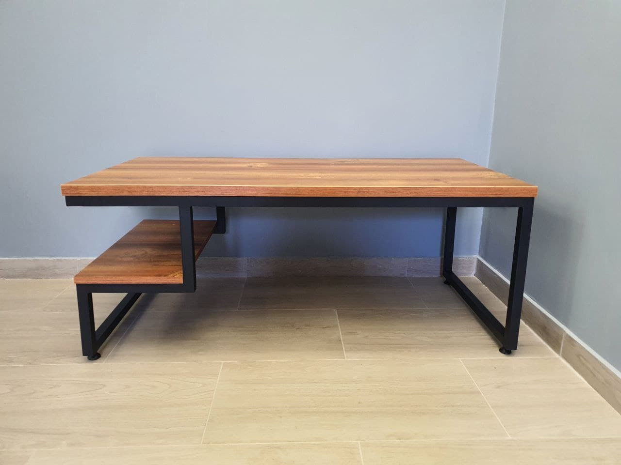 Журнальний стіл Флекс метал Чорний оксамит стільниця ДСП 109*55*45 см (Tenero TM)