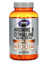 Arginine & Citrulline 500 mg/250 mg 240 veg caps, фото 2