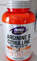 Arginine & Citrulline 500 mg/250 mg 240 veg caps, фото 4