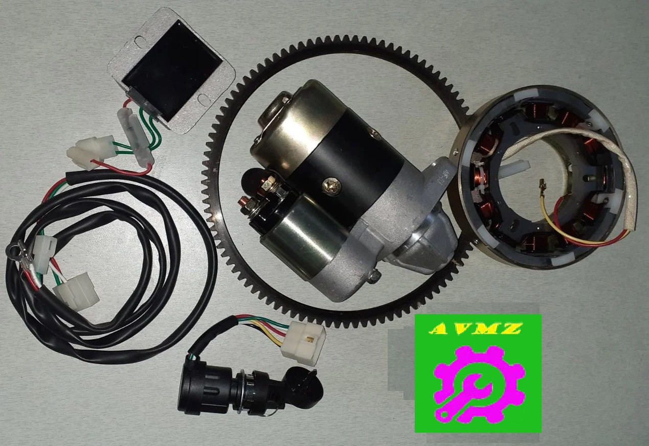 Набір для переобладнання мотоблока на електростартер повний 178f, фото 1