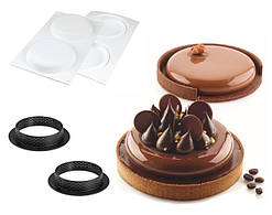 Набір форм для тартів 2 шт TARTE RING 150 мм Silikomart KIT TARTE RING D150 MM