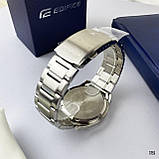 Мужские оригинальные часы Casio EF-129D-1AVEF Silver-Black, фото 6