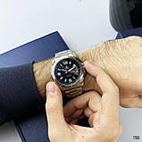 Мужские оригинальные часы Casio EF-129D-1AVEF Silver-Black, фото 5
