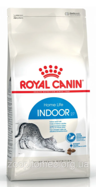 Royal Canin (Роял Канін) INDOOR 27 корм для кішок, що живуть в приміщенні, 2 кг