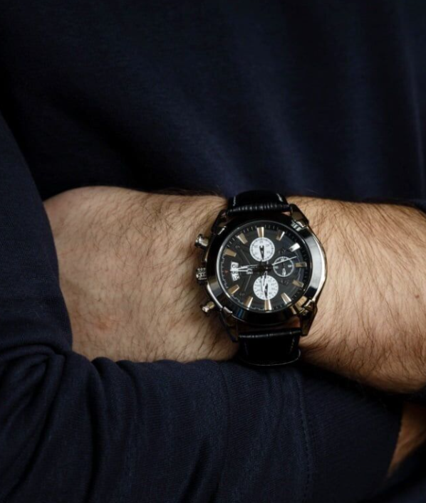 Чоловічі наручні годинники круглі кварцові гарантія 12 місяців Megir 2020 Montre Dark, фото 1