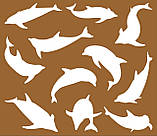 Трафарет Дельфіни, фото 2