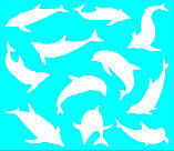 Трафарет Дельфіни, фото 3