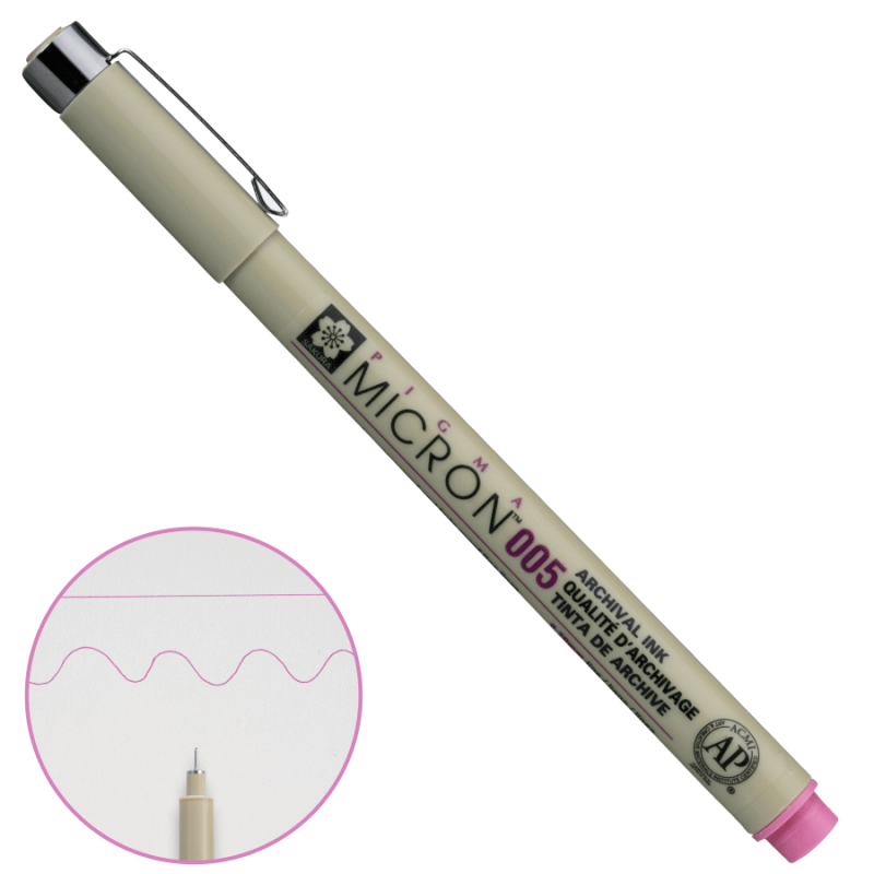 Лінер рожевий Sakura PIGMA Micron 0,2 мм XSDK005#21, 351820, фото 1