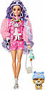 Лялька Барбі Екстра з бузковими волоссям Barbie Extra GXF08, фото 2