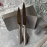 Набір кухонних ножів з підставкою 6 предметів Edenberg EB-11001 Набір ножів з нержавіючої сталі на підставці, фото 4