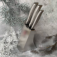 Набір кухонних ножів з підставкою 6 предметів Edenberg EB-11001 Набір ножів з нержавіючої сталі на підставці