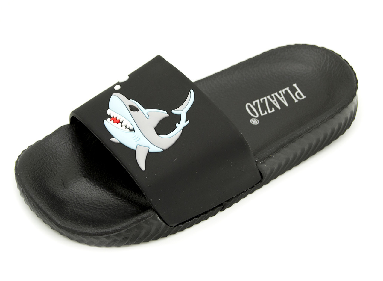 Шльопанці для хлопчика Plazzo Чорний (Shark black (30 (19,5 см))