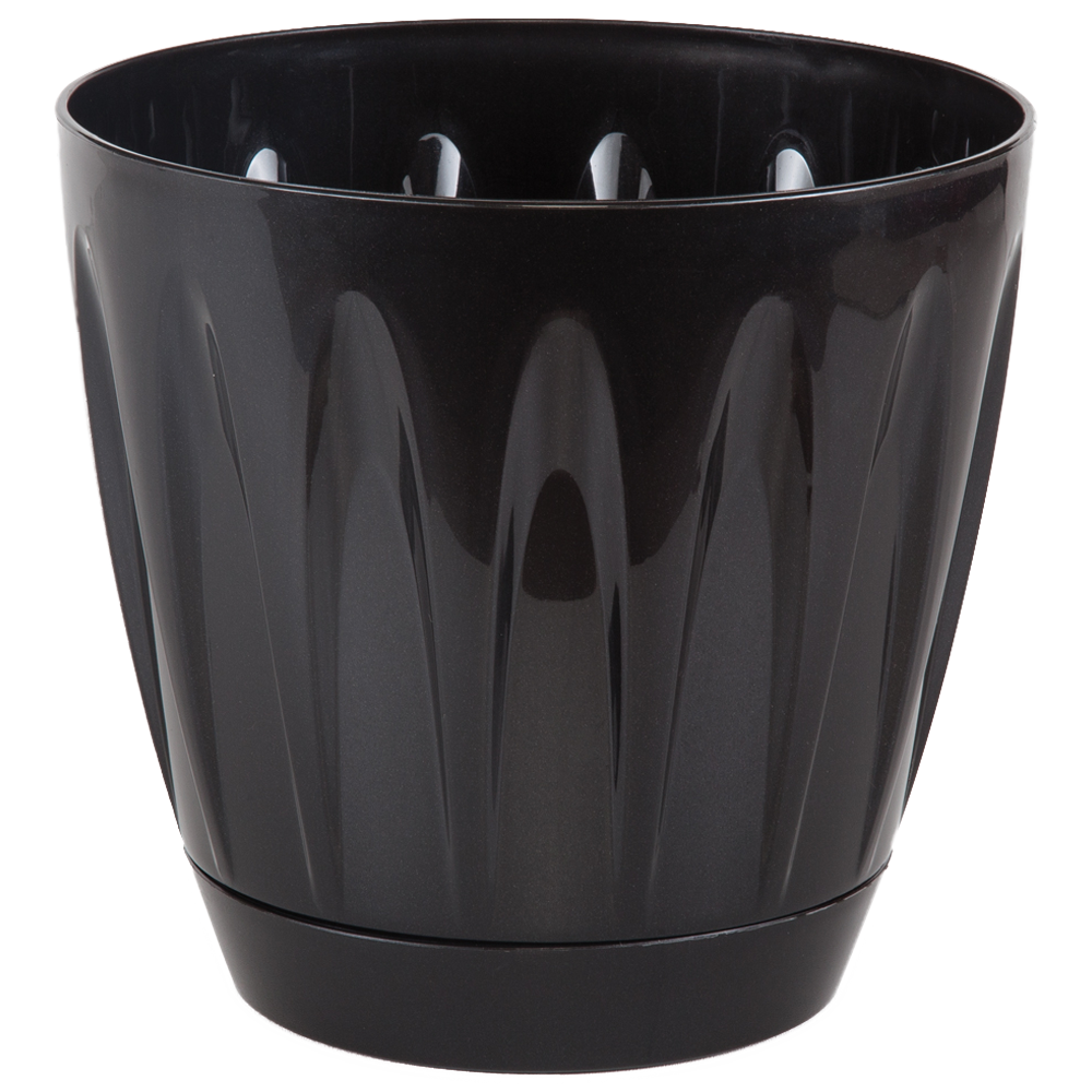 Горщик для квітів Daisy 22 л чорний, фото 1