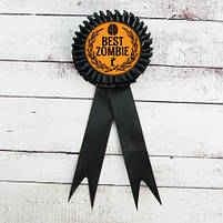 Медаль "Кращий зомбі" на Хелловін, Аксессуар на хэллоуин "Лучший зомби", фото 2