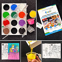 Набор креативного творчества раскраска цветным песком TC Thematic Collection .Топ!