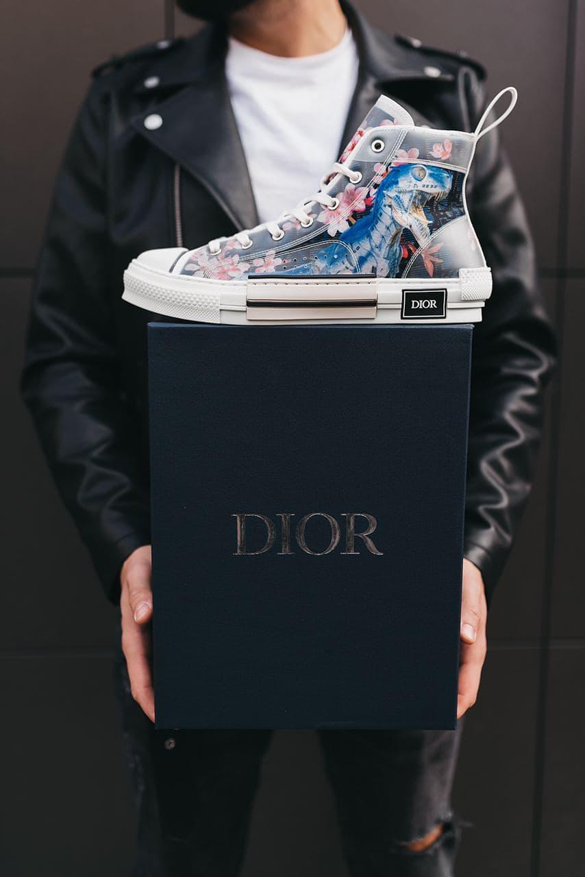 Мужские кеды Dior B23 HIGH-TOP Sorayama Oblique