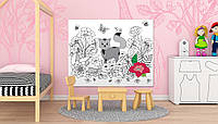 Мега Раскраски Котик в цветочках Артикул 43005