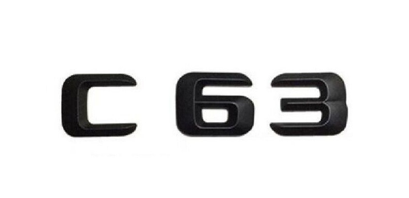 Матовая Эмблема Шильдик надпись C63 Мерседес Mercedes - фото 1 - id-p1040933899