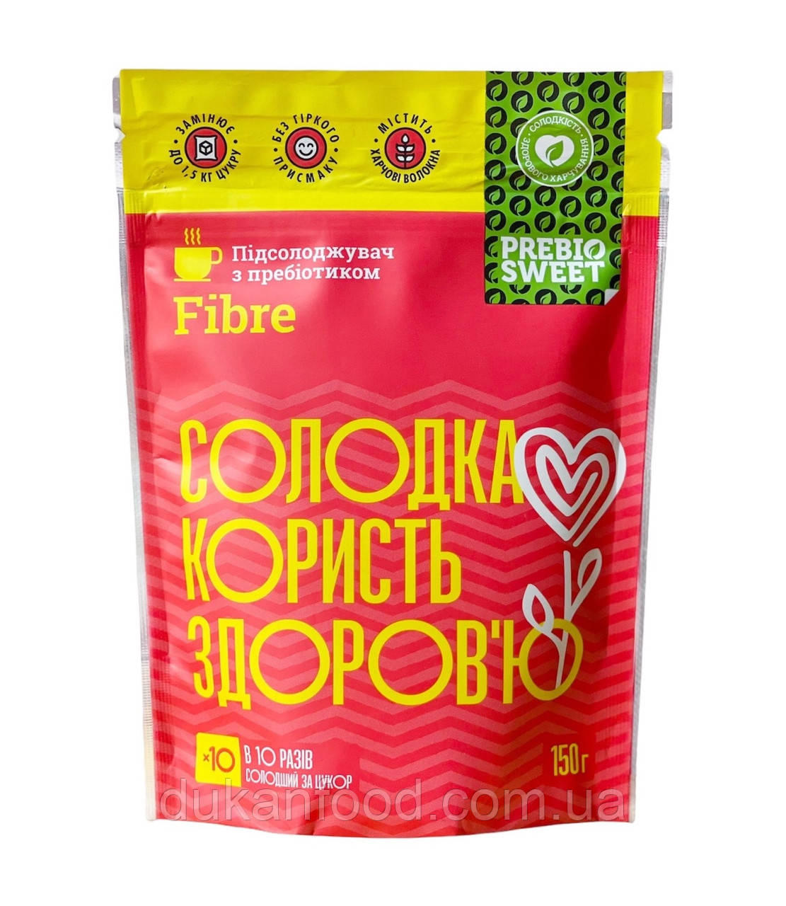 Цукрозамінник, Prebiosweet Fibre, 150 г