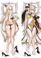 Дакімакура 150х50 см  Нін Гуан Геншин Удар Genshin Impact Ningguang Подушка знімна наволочка