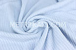 Бавовняне полотно "Косичка" блакитного кольору No ПК-017, фото 3