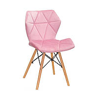 Обеденный стул GREG Грэг розовая фрезия бархат на буковых ногах