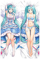105х35 см Міку Хацуне Солодкий ангел Hatsune Miku Sweet Angel Подушка Дакімакура аніме пароста