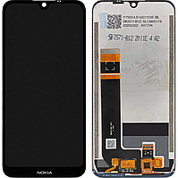 Дисплей для Nokia 1.3, модуль із сенсором, чорний, оригінал