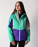 Жіноча зимова куртка оригінальна Snow headquarter термокуртка гірськолижна тепла на зиму, фото 5