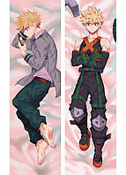 Дакімакура 120 х 40см Бакуго Кацуко Моя Геройська Академія Bakugou Katsuki Подушка  обнімашка аніме