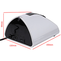 Фрезер Nail Drill Pro ZS-711 на 65 Вт і 35000 об/хв для манікюру і педикюру (white), фото 4