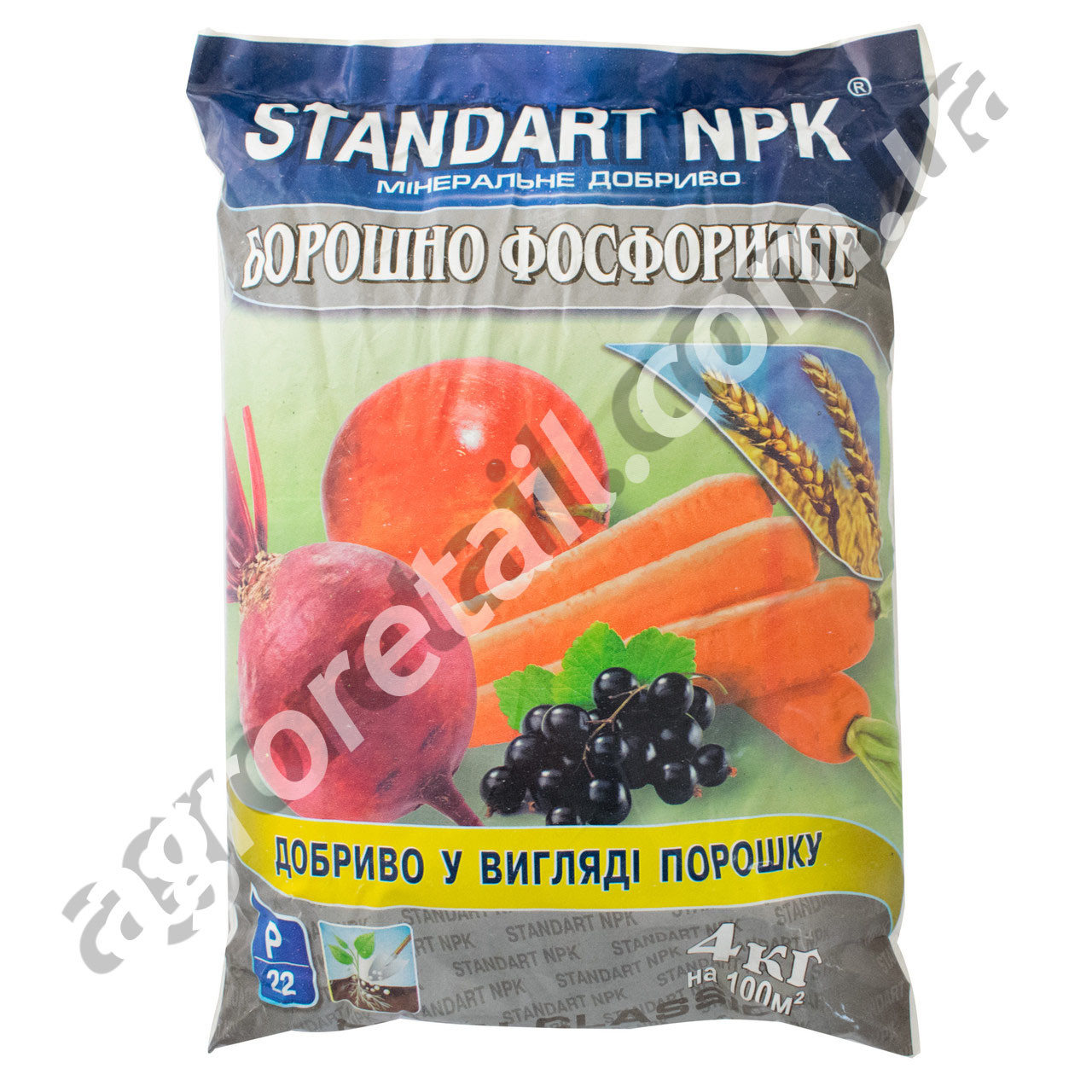 Удобрение Standart NPK Фосфоритная мука 4 кг - фото 2 - id-p586531671