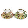 Набір із 2-х порцелянових чашок для чаю з блюдцями Ete Savage Palais Royal, фото 2