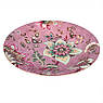 Салатник рожевий порцеляновий круглої форми з квітковим візерунком Fleurs Palais Royal, фото 2