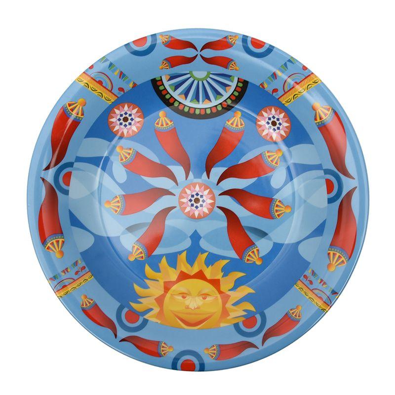 Салатник порцеляновий у блакитному кольорі з абстрактним візерунком Mediterraneo Palais Royal, фото 1