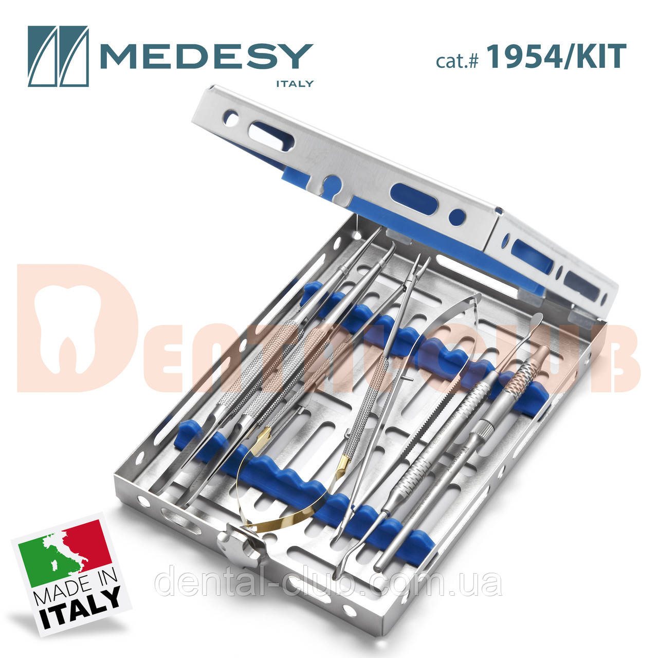Набір стоматологічних інструменов для мікрохірургії - Медес Італія, Medesy 1954 / KIT