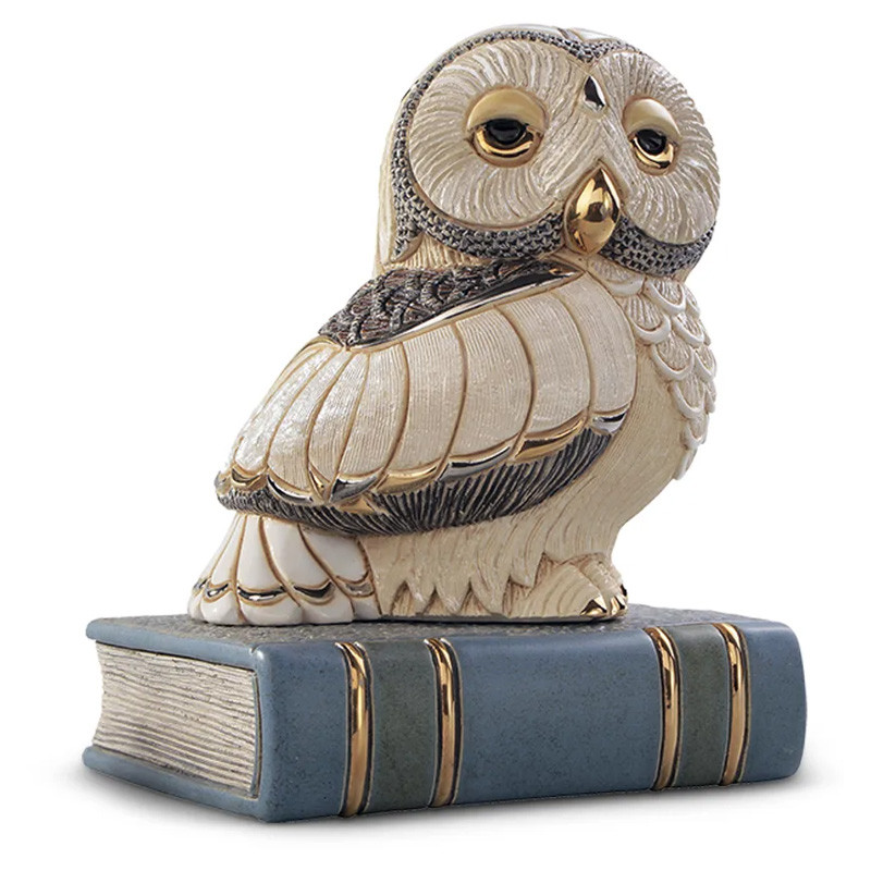 Фігурка De Rosa Rinconada Сова на книзі (17х13х10 см), фото 1