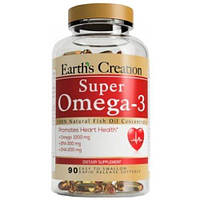 Earths Creation Super Omega-3 1000 mg 90 softgels