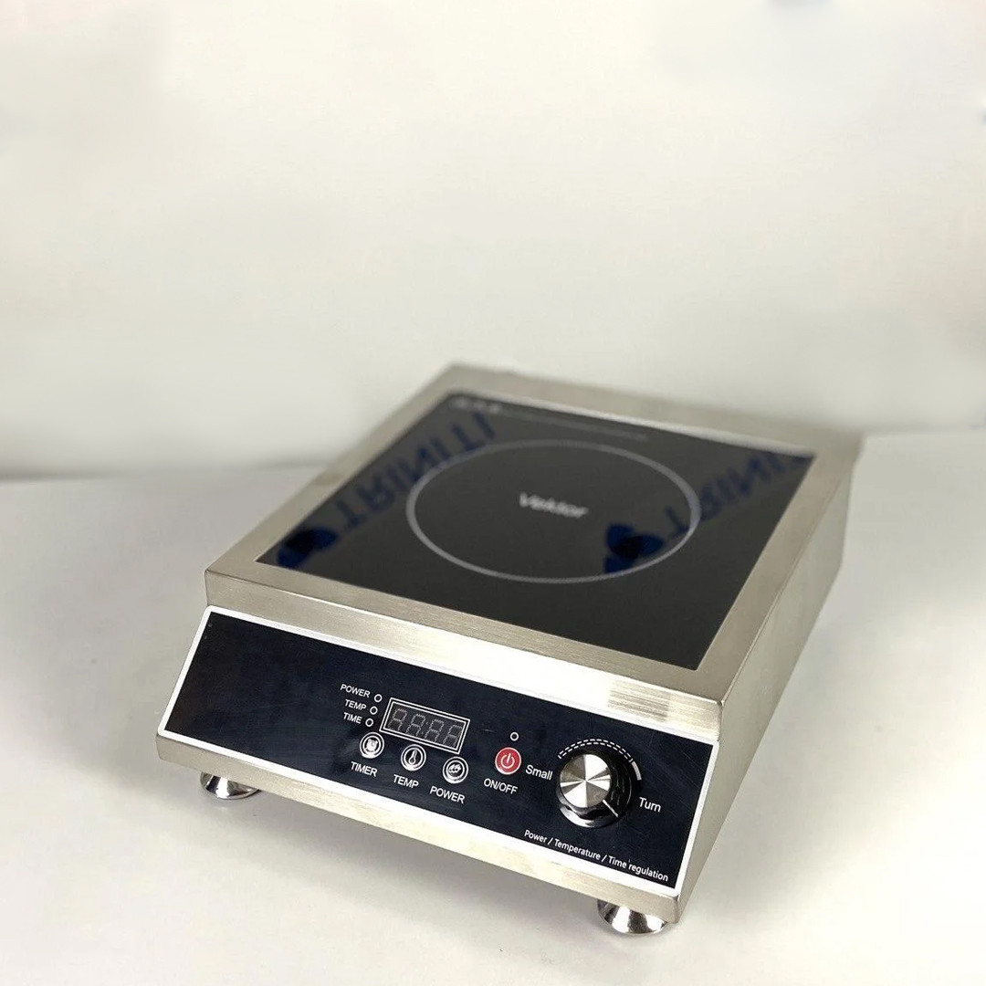 Індукційна плита 3.5 кВт Електроплита настільна професійна Vektor LS-A80 (3500 вт)