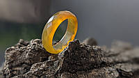 Кольцо из натурального камня сердолик, граненое.