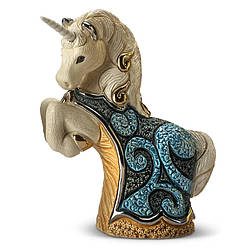 Фігурка з кераміки De Rosa Rinconada Єдиноріг (блакитний) (14х6х11 см)