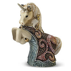 Фігурка з кераміки De Rosa Rinconada Єдиноріг (червоний) (14х6х11 см)