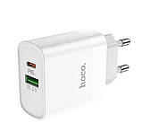 Блок живлення Hoco C80A і кабель Type c швидка зарядка QC 3.0 18W + Type c 20W, фото 4