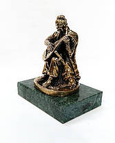 Статуетка Козак Мамай з бандурою з бронзи на подарунок, фото 2