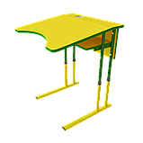 Стіл НУШ регульований по висоті двомісний, фото 5