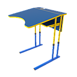 Стіл НУШ регульований по висоті двомісний, фото 6