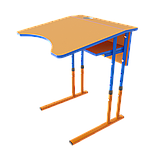 Стіл НУШ регульований по висоті двомісний, фото 4