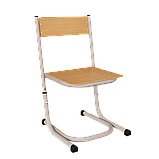 Стілець НУШ регульований по висоті Ø22 в Ø27 гнутоклеєна фанера, фото 2