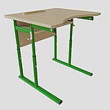 Стіл Аудит НУШ регульований за висотою та кутом нахилу стільниці Ø22 в Ø27 одномісний, фото 2