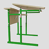 Стіл Аудит НУШ з майданчиком регульований по висоті та куту нахилу стільниці 20×20 в 25×25 одномісний, фото 4